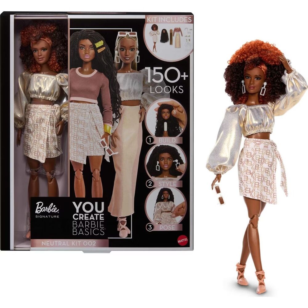 Mattel Collectible Barbie Signature You Create Barbie Basics Neutral Kit 002 NEW